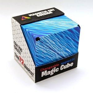 🔥 3D Changeable Magnetic Puzzle Cube Toy (Blue) 🔥